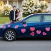 Imanes para auto en forma de corazón